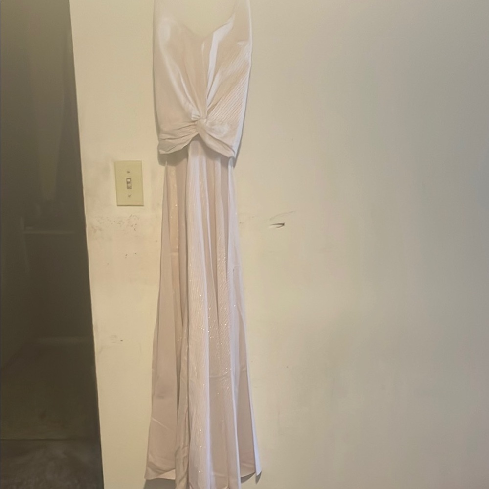 Caroline Constas Cream Maxi Dress